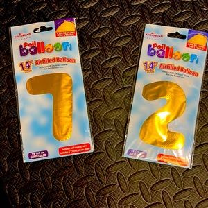 Number 7 & 2 Balloons